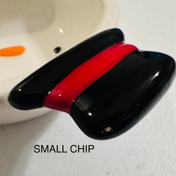 Ceramic Snowman 3 Section Server Dish Tis The Season By Grasslands Road - Picture 8 of 14